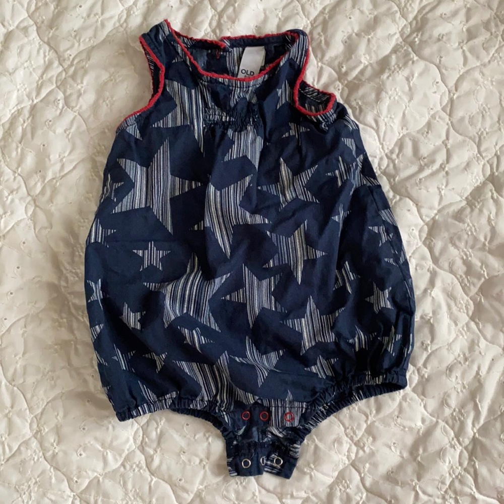 Old Navy Red, White and Blue bubble 1 piece